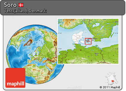 Physical Location Map of Soro, highlighted country, highlighted parent region