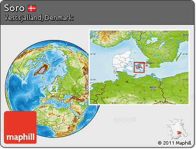 Physical Location Map of Soro, highlighted country, highlighted parent region