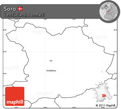 Blank Simple Map of Soro