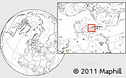 Blank Location Map of Svinninge, highlighted parent region