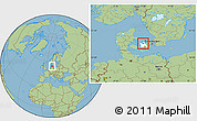Savanna Style Location Map of Svinninge, highlighted parent region