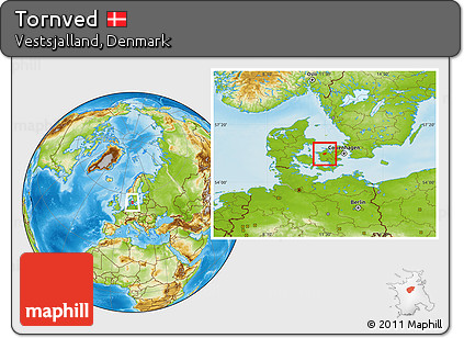 Physical Location Map of Tornved