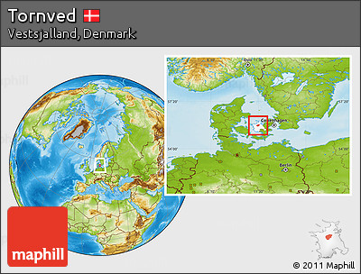 Physical Location Map of Tornved, highlighted parent region