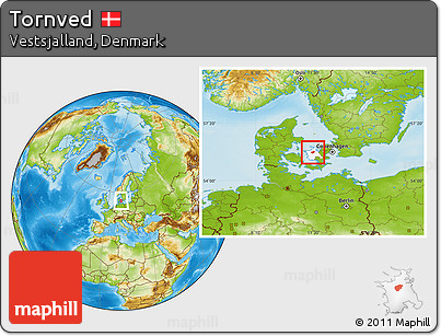 Physical Location Map of Tornved, highlighted parent region
