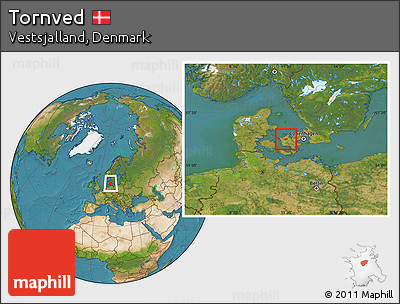 Satellite Location Map of Tornved