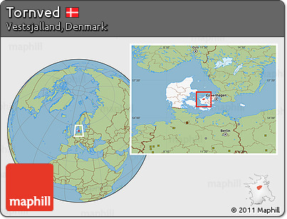 Savanna Style Location Map of Tornved, highlighted country