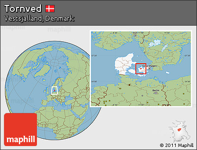 Savanna Style Location Map of Tornved, highlighted country