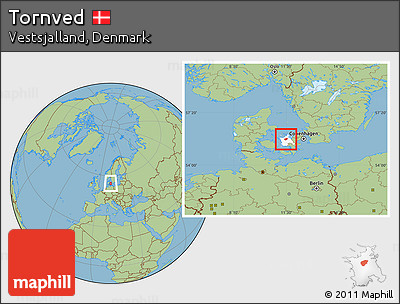Savanna Style Location Map of Tornved, highlighted parent region