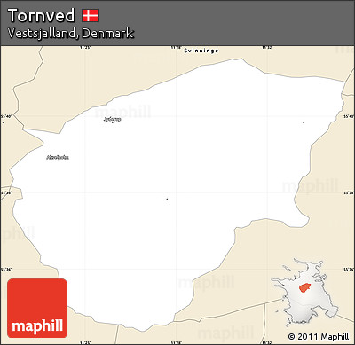 Classic Style Simple Map of Tornved