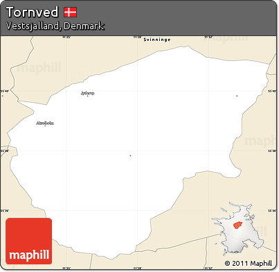 Classic Style Simple Map of Tornved