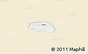 Classic Style 3D Map of Aalestrup, single color outside