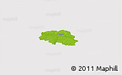 Physical 3D Map of Aalestrup, cropped outside