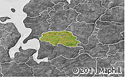 Satellite 3D Map of Aalestrup, desaturated