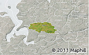 Satellite 3D Map of Aalestrup, lighten, semi-desaturated