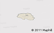 Shaded Relief 3D Map of Aalestrup, cropped outside