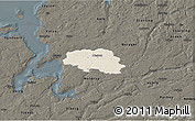 Shaded Relief 3D Map of Aalestrup, darken