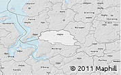 Silver Style 3D Map of Aalestrup