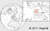 Blank Location Map of Aalestrup, highlighted parent region