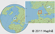 Savanna Style Location Map of Aalestrup
