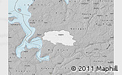 Gray Map of Aalestrup