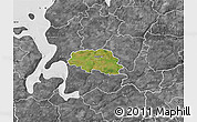 Satellite Map of Aalestrup, desaturated