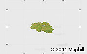 Satellite Map of Aalestrup, single color outside