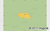Savanna Style Map of Aalestrup, single color outside