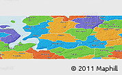 Political Panoramic Map of Aalestrup