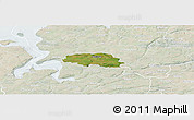 Satellite Panoramic Map of Aalestrup, lighten