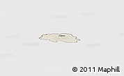 Shaded Relief Panoramic Map of Aalestrup, cropped outside