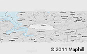 Silver Style Panoramic Map of Aalestrup