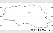 Blank Simple Map of Aalestrup, cropped outside