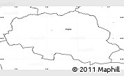 Blank Simple Map of Aalestrup