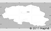 Gray Simple Map of Aalestrup
