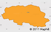 Political Simple Map of Aalestrup, cropped outside