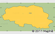 Savanna Style Simple Map of Aalestrup, cropped outside