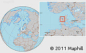 Gray Location Map of Fjends