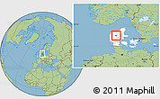 Savanna Style Location Map of Fjends, highlighted country