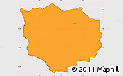 Political Simple Map of Fjends, cropped outside