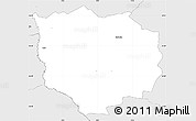 Silver Style Simple Map of Fjends