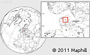 Blank Location Map of Hvorslev
