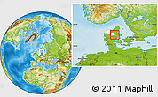 Physical Location Map of Hvorslev, highlighted parent region