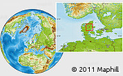 Physical Location Map of Hvorslev