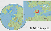 Savanna Style Location Map of Hvorslev