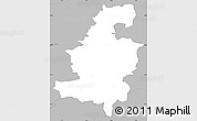 Gray Simple Map of Hvorslev