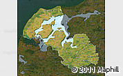 Satellite Map of Viborg, darken