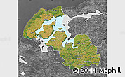 Satellite Map of Viborg, desaturated