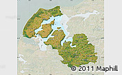 Satellite Map of Viborg, lighten