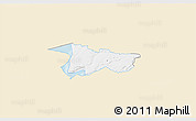 Classic Style 3D Map of Moldrup, single color outside