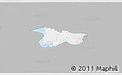 Gray 3D Map of Moldrup, single color outside